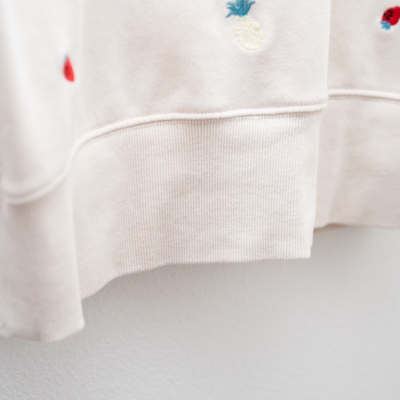 Lou & Grey Fruity Cozy Cotton Terry Sweatshirt Size XS - Picture 11 of 13